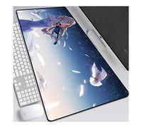 Your Lie in April Tapis de Souris XL 800x300mm Hydrorésistant Anime Mouse Pad Grand Tapis de Souris Gamer avec Base en Caoutchouc Anti-Glissant Surface Texturée pour Ordinateur et PC, H
