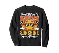 Your Little Ray of Sarcastic Sunshine Has Arrived Drôle Sweatshirt