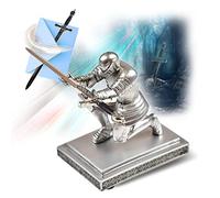 YOUR LIVING ART Arthur Ensemble d’épée miniature au style Excalibur d’ Arthur et de chevalier porte-stylo, épée ouvre-lettre en métal, chevalier en résine, accessoires de bureau, adapté comme cadeau