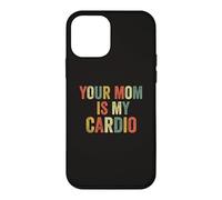 Your Mom is My Cardio Meme Drôle Gym Workout Humour Exercice Coque pour iPhone 12 Mini