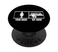 Your Mom My Mom Daughter Ingénieur audio Producteur de musique drôle PopSockets PopGrip Adhésif