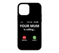Your Mum is Calling Mom Joke for Kids Boys Girl Dad Call Mom Coque pour iPhone 12 Mini
