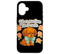 Your Racism is Not Cute Retro Esthetic Design Coque pour iPhone 16
