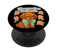 Your Racism is Not Cute Retro Esthetic Design PopSockets PopGrip Adhésif