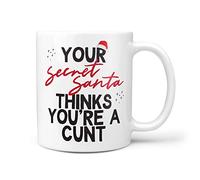Your Secret Santa Think's You're A Cunt Mug - Cadeau drôle de travail secret de Père Noël - ©TeHeGifts