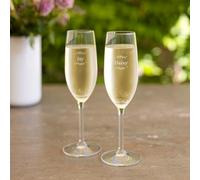 your surprise Coupes de Champagne Personnalisées - Cadeau pour Anniversaire, Mariage ou Jubilé, Flûtes à Champagne Gravées avec Nom et Texte (Lot de 2)
