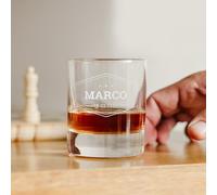 your surprise Verre à Whisky Personnalisé avec Nom - Verre à Whisky Gravé avec Nom: Personnalisable avec du Texte, Différents Designs