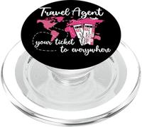 Your Ticket to Everywhere - Travel Agent PopSockets PopGrip pour MagSafe