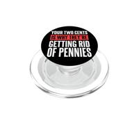 Your Two Cents is Why They're Getting Rid of Pennies Penny PopSockets PopGrip pour MagSafe