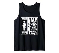 Your Wife is Simple My Wife Biker Wife Valentine Moto Débardeur