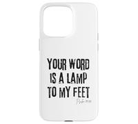 Your Word is a Lamp to My Feet Psaume 119:105 Bible Light Coque pour iPhone 15 Pro Max