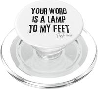 Your Word is a Lamp to My Feet Psaume 119:105 Bible Light PopSockets PopGrip pour MagSafe