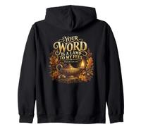 Your Word is A Lamp to My Feet Psaume 119 105 Sweat à Capuche