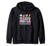Your Words Matter Retro Kindness Inspiration Floral Sweat à Capuche