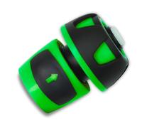 YourCasa 1 raccord de tuyau - 19 mm - Avec raccord de tuyau Aquastop - Pour tuyau d'arrosage - Raccord rapide - Vert