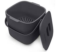 YourCasa® Composteur Cuisine 4L Poubelle compost cuisine pour les déchets organiques quotidiens Lavable au Lave Inodore poubelles à compost seau compost cuisine petite poubelle cuisine (4l anthracite)