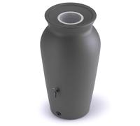 YourCasa DropCatcher Récupérateur d'eau de pluie, 120 à 230 l, avec panier filtrant et robinet, en plastique, résistant au gel, pour le jardin, anthracite, 230 l