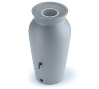 YourCasa DropCatcher Récupérateur d'eau de pluie, 120 à 230 l, avec panier filtrant et robinet, en plastique résistant au gel, gris, 230 l