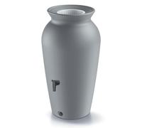 YourCasa DropCatcher Récupérateur d'eau de pluie, 120 à 230 l, avec panier filtrant et robinet, en plastique résistant au gel, gris, 120 l