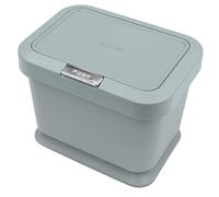 YourCasa Poubelle à compost de 5 l - Panier à déchets alimentaires de cuisine - Le couvercle s'ouvre avec un bouton poussoir - Petite poubelle de comptoir - Récipient anti-odeurs - Composteur de