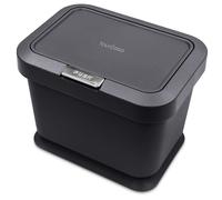 YourCasa Poubelle à compost de 5 l - Poubelle de cuisine - Couvercle qui s'ouvre avec bouton poussoir - Petite poubelle de comptoir - Récipient anti-odeurs - Composteur de recyclage d'intérieur avec