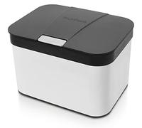 YourCasa Poubelle Compost Cuisine en Acier Inoxydable - 4,3L composteur Cuisine pour Déchets Organiques de Cuisine, Seau Compost Petite Poubelle Cuisine - Poubelle de Table avec Couvercle (Noir)