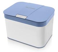 YourCasa Poubelle Compost en Acier Inoxydable - 4,3L Composteur pour Déchets Organiques de Cuisine avec Couvercle - Seau Compost de Table (Bleu)