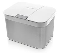 YourCasa Poubelle de cuisine 4,3 l en acier inoxydable - Bio anti-odeurs avec couvercle et insert intérieur lavable au lave-vaisselle - Poubelle à compost de qualité