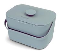 YourCasa Poubelle de cuisine avec poignée ergonomique - Petit comptoir de compost avec couvercle - 5 L - Passe au lave-vaisselle - Anti-odeurs - Tamis intérieur - Composteur de recyclage d'intérieur