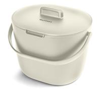 YourCasa Poubelle de cuisine bio de 3,6 L, poubelle à compost pour déchets organiques quotidiens, passe au lave-vaisselle, anti-odeurs, avec filtre et poignée ergonomique, petit composteur