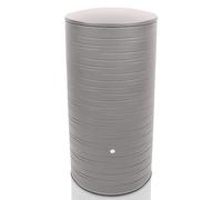 YourCasa PureRain Récupérateur d'eau de pluie, 280 l, avec filetage en métal et couvercle, résistant au gel, en plastique, convient au jardin, au mur, beige