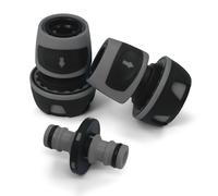 YourCasa Raccord de tuyau 3/4" (19 mm) - Raccord de 2 tuyaux d'eau - Adaptateur de tuyau - Raccord double (anthracite)