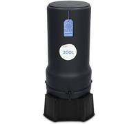 YourCasa Récupérateur d'eau de pluie 200 l [RainBell] avec pied, couvercle et robinet, en plastique, résistant au gel, pour le jardin, anthracite