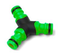 YourCasa Répartiteur en Y à 2 voies avec raccord rapide - Répartiteur en Y - Répartiteur d'eau - Adaptateur de tuyau d'arrosage - Raccord de tuyau (vert)