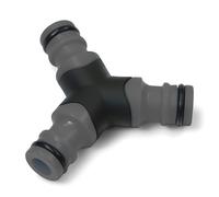 YourCasa Répartiteur en Y à 2 voies avec raccord rapide - Répartiteur en Y - Répartiteur d'eau - Raccord de tuyau d'arrosage - Anthracite