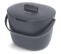 YourCasa Saeu compostable 6 l - Seau anti-odeurs pour déchets bio - Passe au lave-vaisselle - Tamis et poignée ergonomique