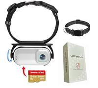YourCatsGoodies Catcampro Collier pour caméra pour chat Pov Enregistrement vidéo 4 heures 4K Action pour chat sans danger pour les animaux * 1 m + abonnés sur les réseaux sociaux * Caméra intérieur