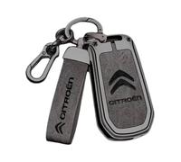 Yourdou Auto Coque de Clé pour Citroen Jumpy 2007-2012, Boitier Clé Télécommande Boîtier Clef Étui Clés Smart Key Coque de Protection pour clé de Voiture Accessoires,Grey-B