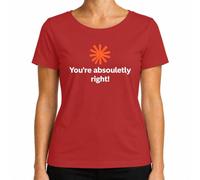You're Absolutely Right Chatbot KI Meme Prompt T-shirt pour femme | Programmateur, intelligence artificielle, développeur, humour informatique, informatique, développeur de logiciels, nerd