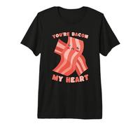 You're Bacon My Heart Sad Jeu de Mots Kawaii Food T-Shirt Haut de Gamme
