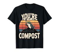 You're Compost Retro Frog Jardinage Humour T-Shirt