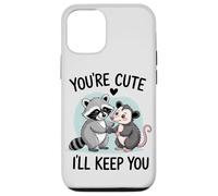 You're Cute, I'll Keep You. Sweet Raton Laveur ou Opossum Lover Coque pour iPhone 12/12 Pro