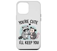 You're Cute, I'll Keep You. Sweet Raton Laveur ou Opossum Lover Coque pour iPhone 12 Pro Max