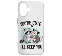 You're Cute, I'll Keep You. Sweet Raton Laveur ou Opossum Lover Coque pour iPhone 17