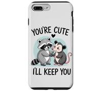 You're Cute, I'll Keep You. Sweet Raton Laveur ou Opossum Lover Coque pour iPhone 7 Plus/8 Plus