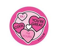You're Great/Cherry Candy Scent Retro Scratch 'n Sniff Stinky Stickers by Trend; 24 sceaux/paquet - Designs authentiques des années 80