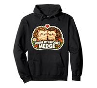 You're My Favorite Haie Hedgehog Couple Anniversaire Amoureux Sweat à Capuche