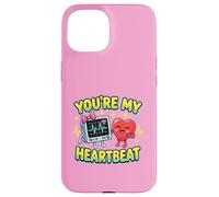 You're My Heartbeat Moniteur électrocardiogramme infirmière VDay Coque pour iPhone 15