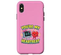 You're My Heartbeat Moniteur électrocardiogramme infirmière VDay Coque pour iPhone X/XS