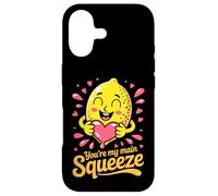 You're My Main Squeeze Cute Lemon Love Saint-Valentin Coque pour iPhone 17